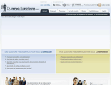 Tablet Screenshot of durevealareleve.com